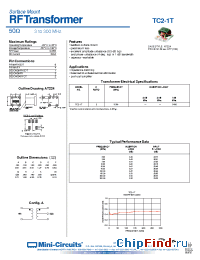 Datasheet TC2-1T manufacturer Mini-Circuits